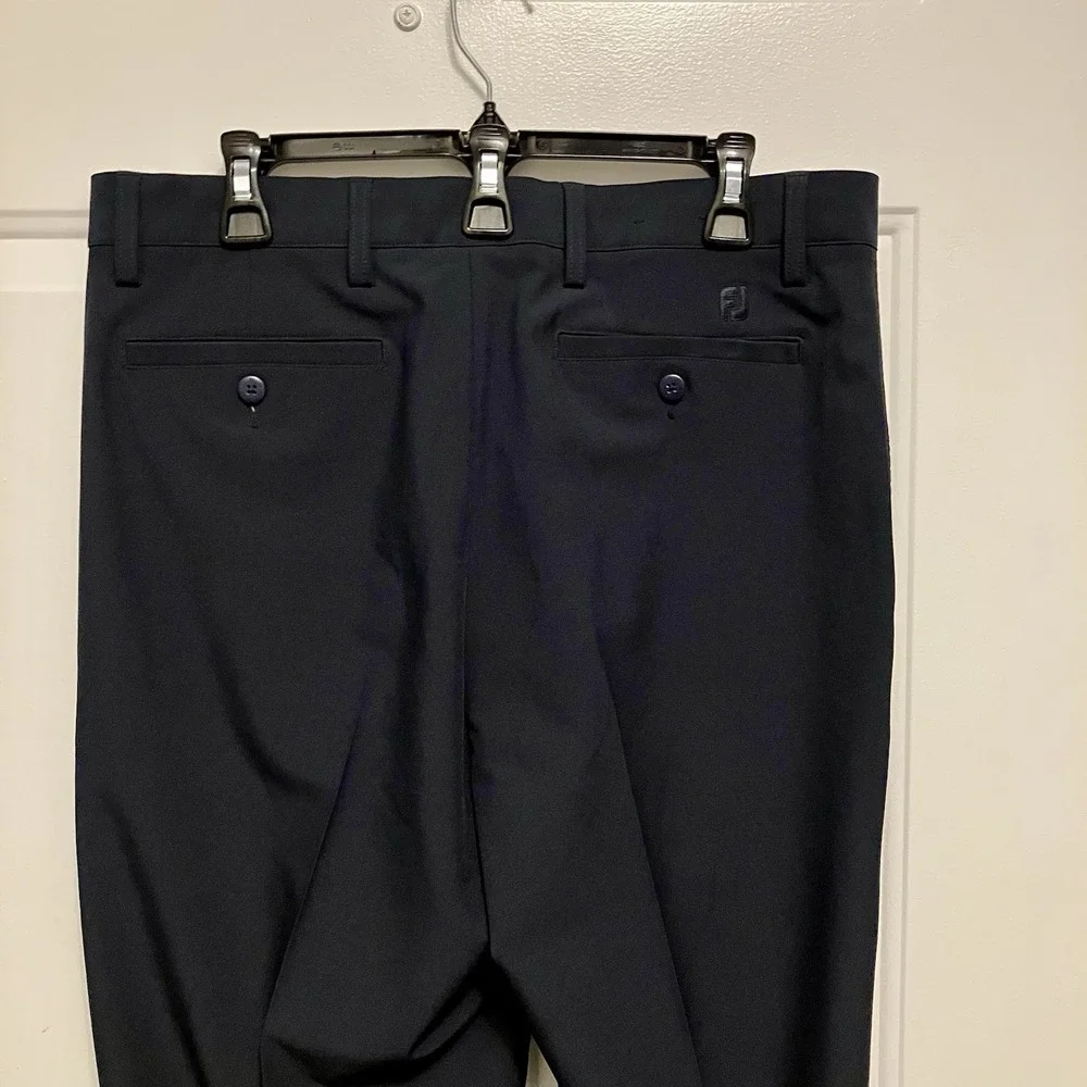 FJ Foot Joy Chino Pants Men's 34x32 Blue Golf‎ Stretch Straight Fit